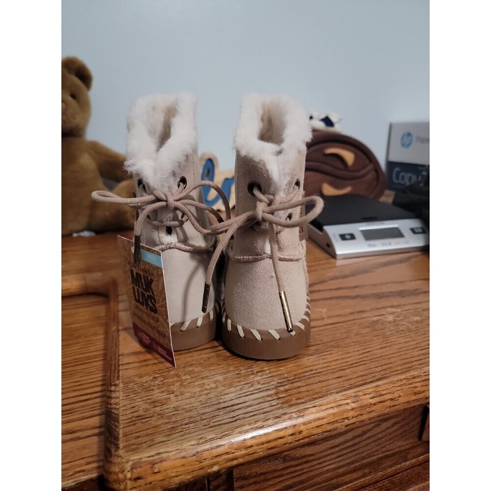 MUK LUKS Women's Flexi Albany Boots Fashion - Choose SZ 8/color Sand - Picture 4 of 7